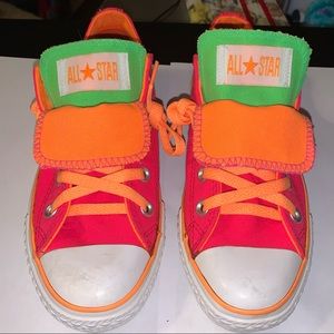 Converse CT All-Star Double Tongue Neon Pink/Green/Orange 5